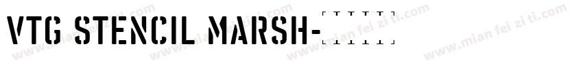 Vtg Stencil Marsh字体转换